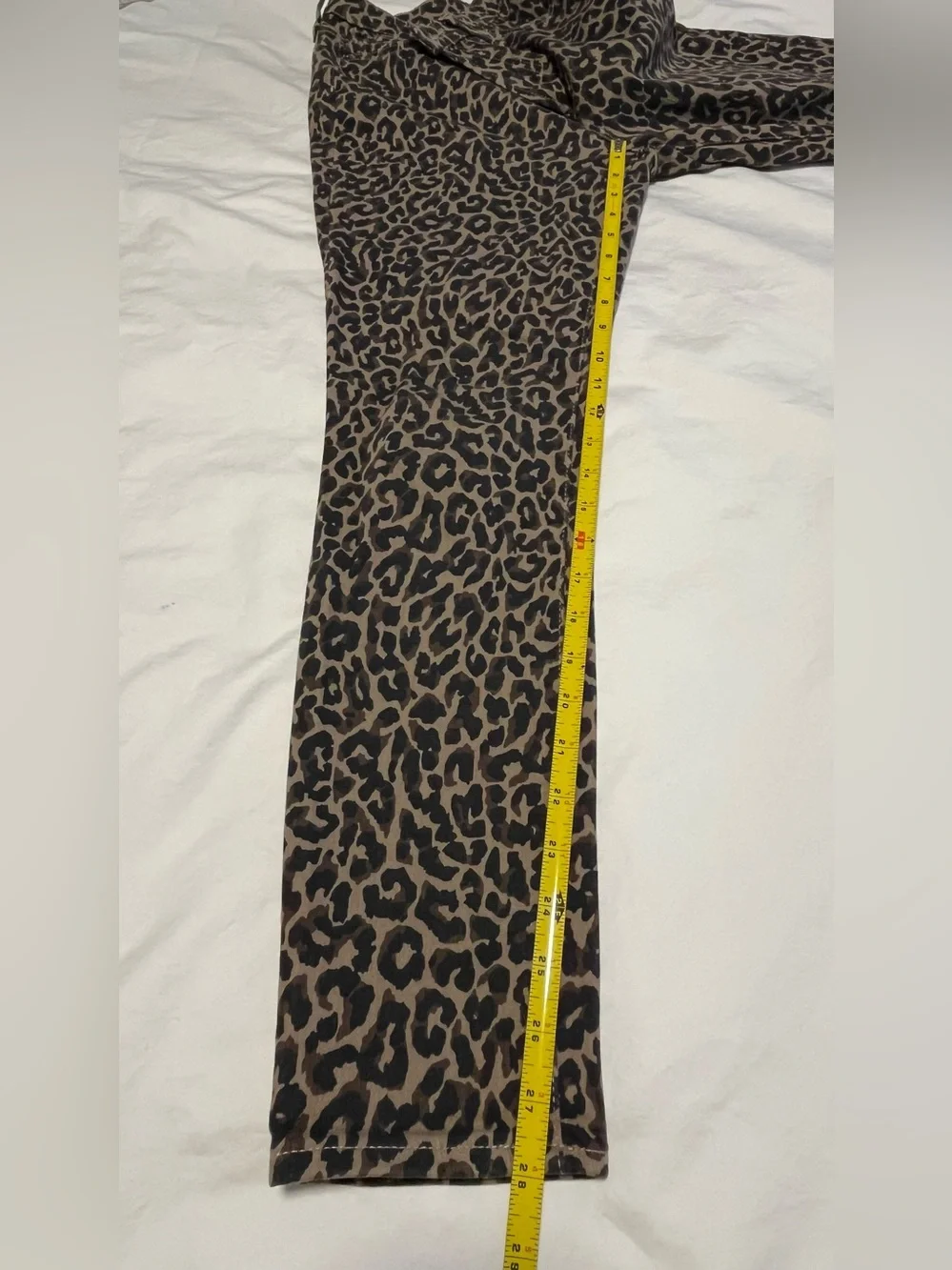 Women’s J- CREW 10” HIGH- RISE TOOTHPICK Animal Print Skinny Jeans Size 29 - Picture 8 of 11
